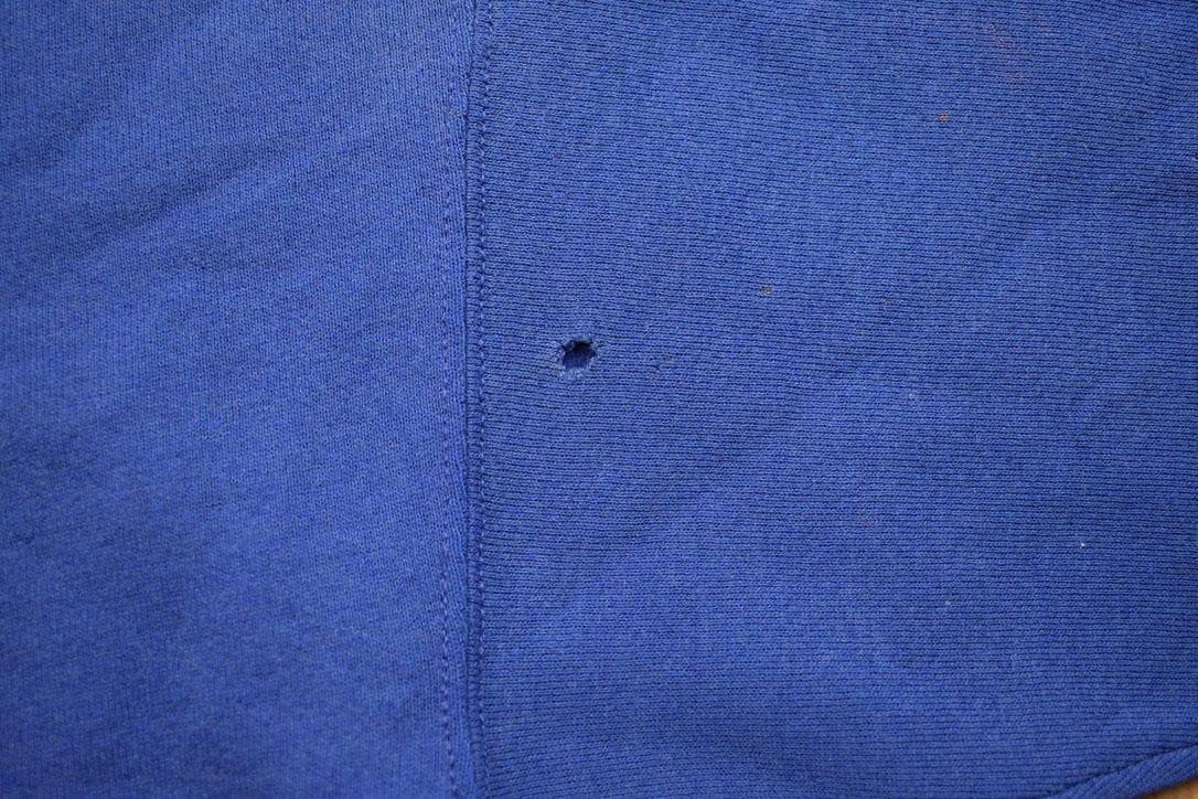 Vintage 1990s USA Olympic Blank Navy Blue Crewneck Sweatshirt - Image 5