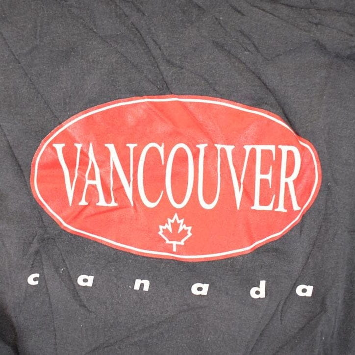 Vintage 1990s Vancouver Canada Graphic Print Crewneck Sweatshirt Mens S - Image 3