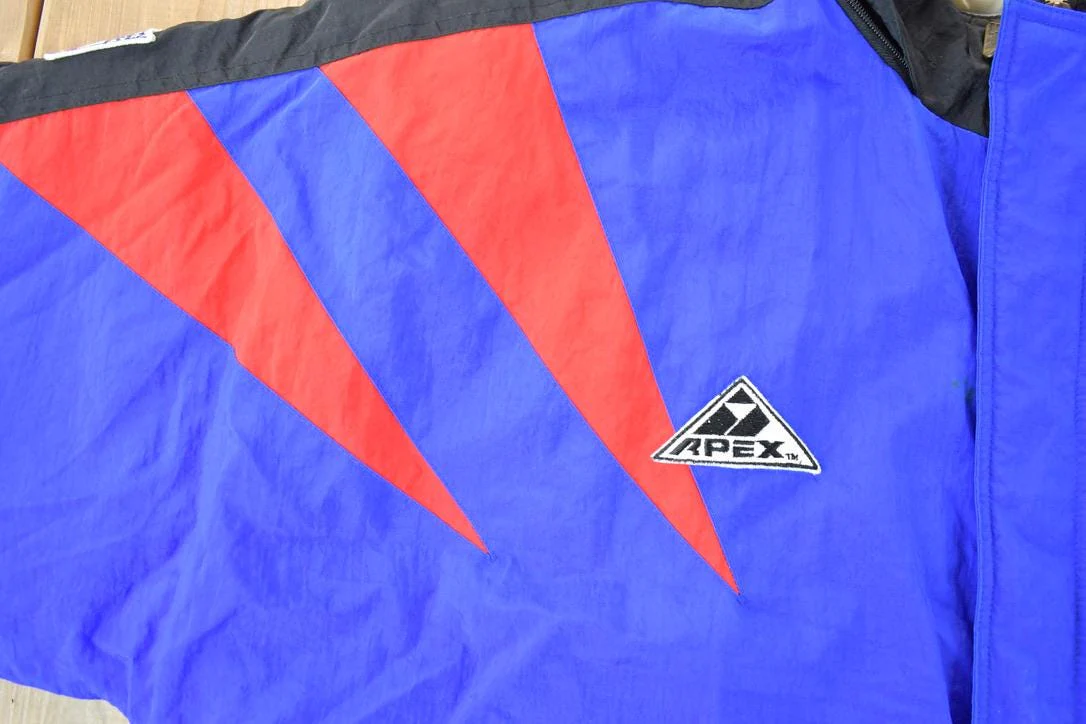Vintage 1990s Vintage Apex One Sharktooth Buffalo Bills Full Zip Proline NFL Jacket - Image 5