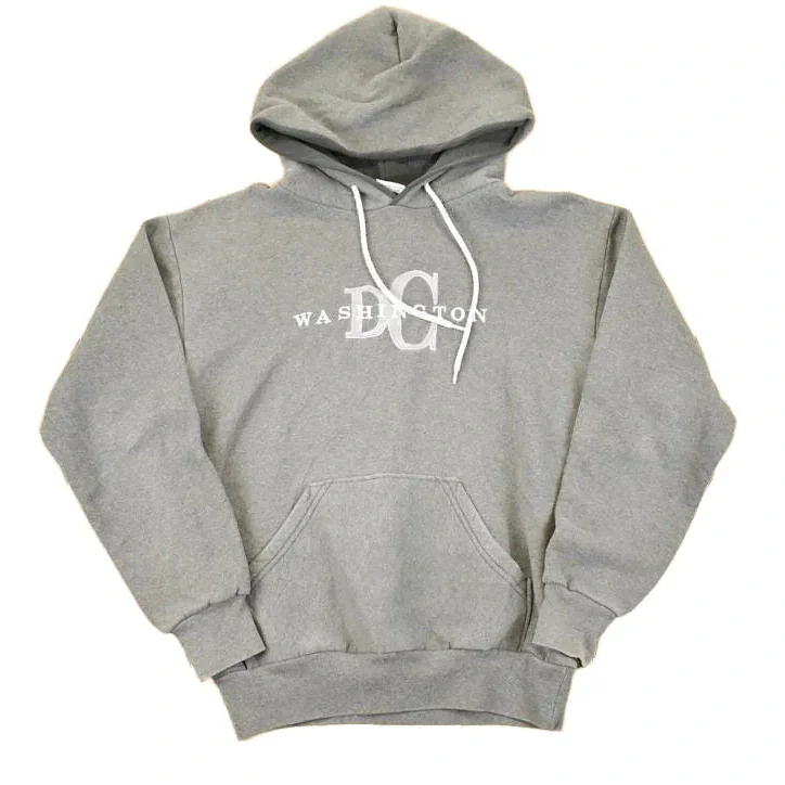 Vintage 1990s Washington DC Embroidered Hoodie Sweatshirt Mens M