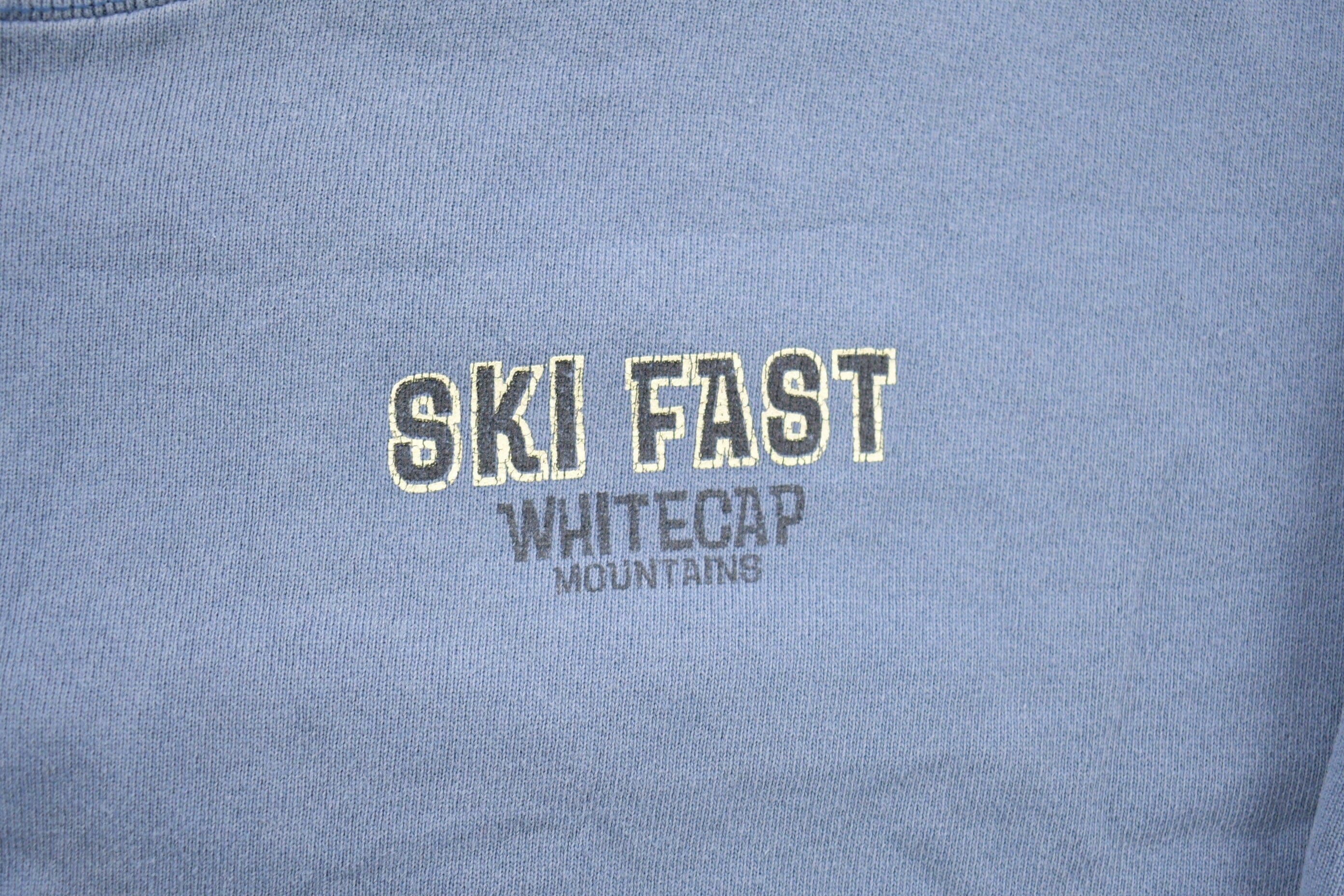 Vintage 1990s White Cap Mountains Wisconsin Crewneck Sweatshirt Men's Medium - Image 4