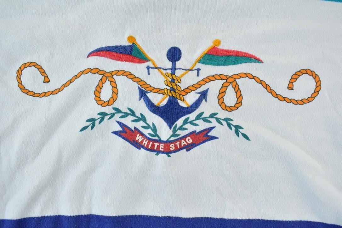 Vintage 1990s White Stag Boating Crewneck Sweatshirt Made In USA Men's Large - Image 3