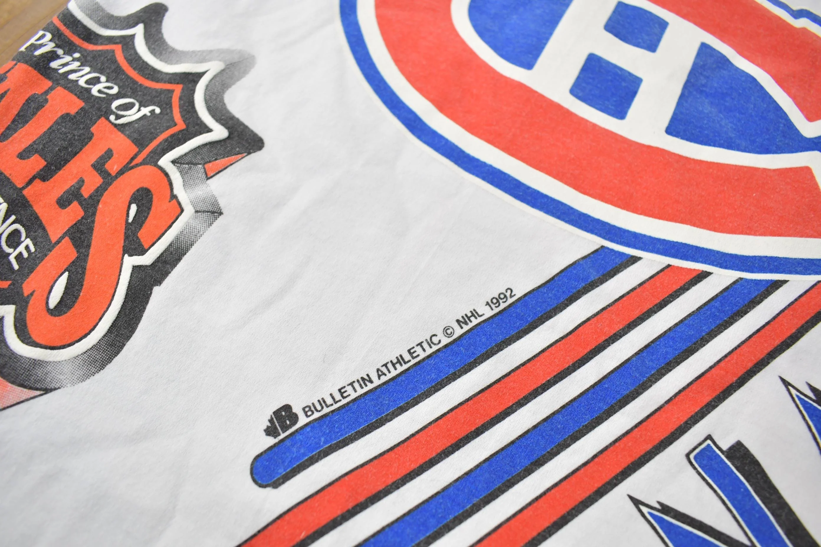 Vintage 1992 Montreal Canadiens NHL All Over Print Graphic T-Shirt Men's 3XL - Image 7