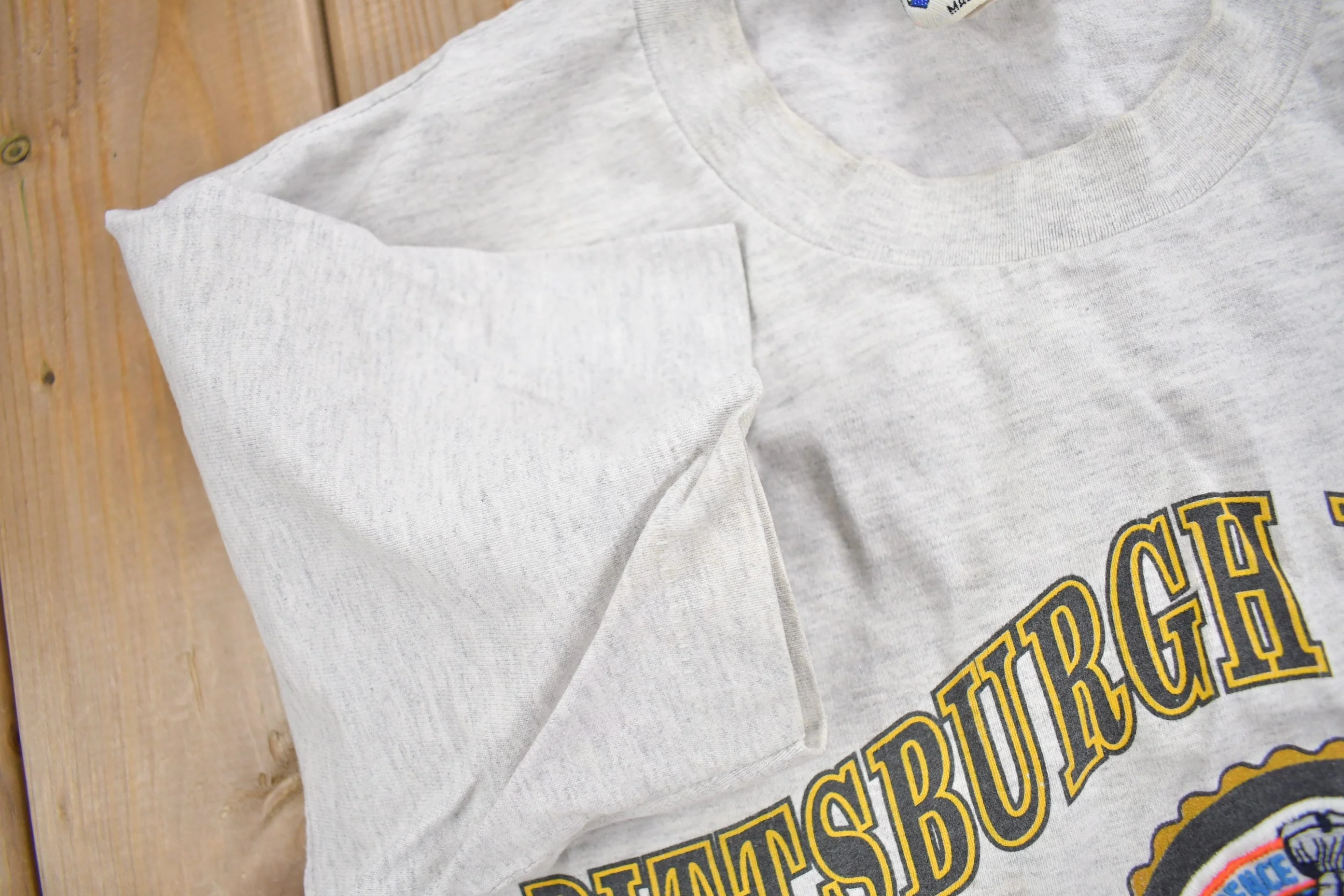 Vintage 1992 Pittsburgh Penguins NHL Stanley Cup T-Shirt Men's S - Image 6