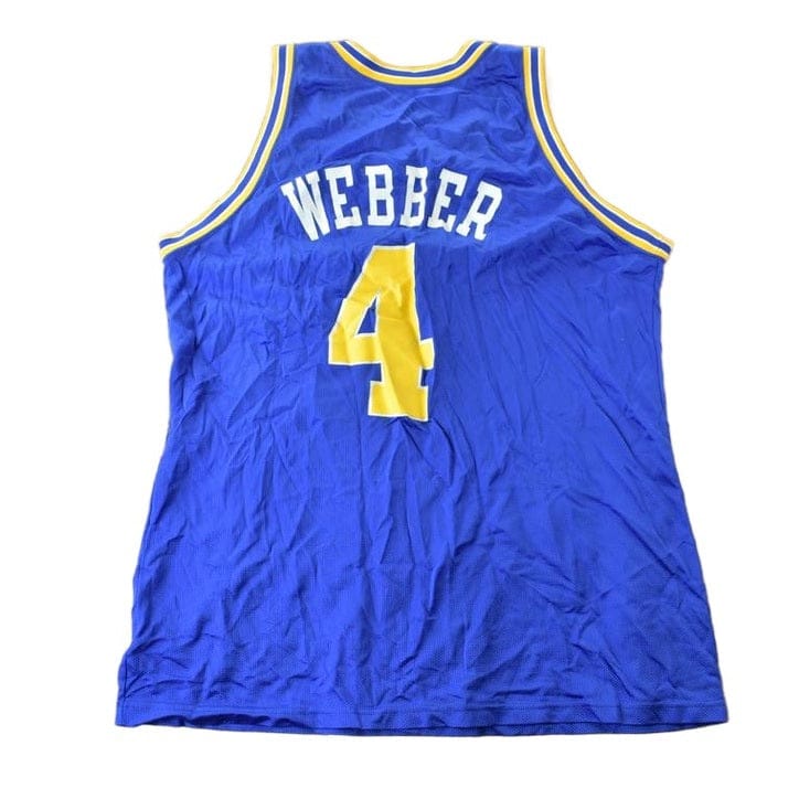 Vintage 1993 Chris Webber Golden State Warriors NBA Champion Jersey Men's Medium - Image 2
