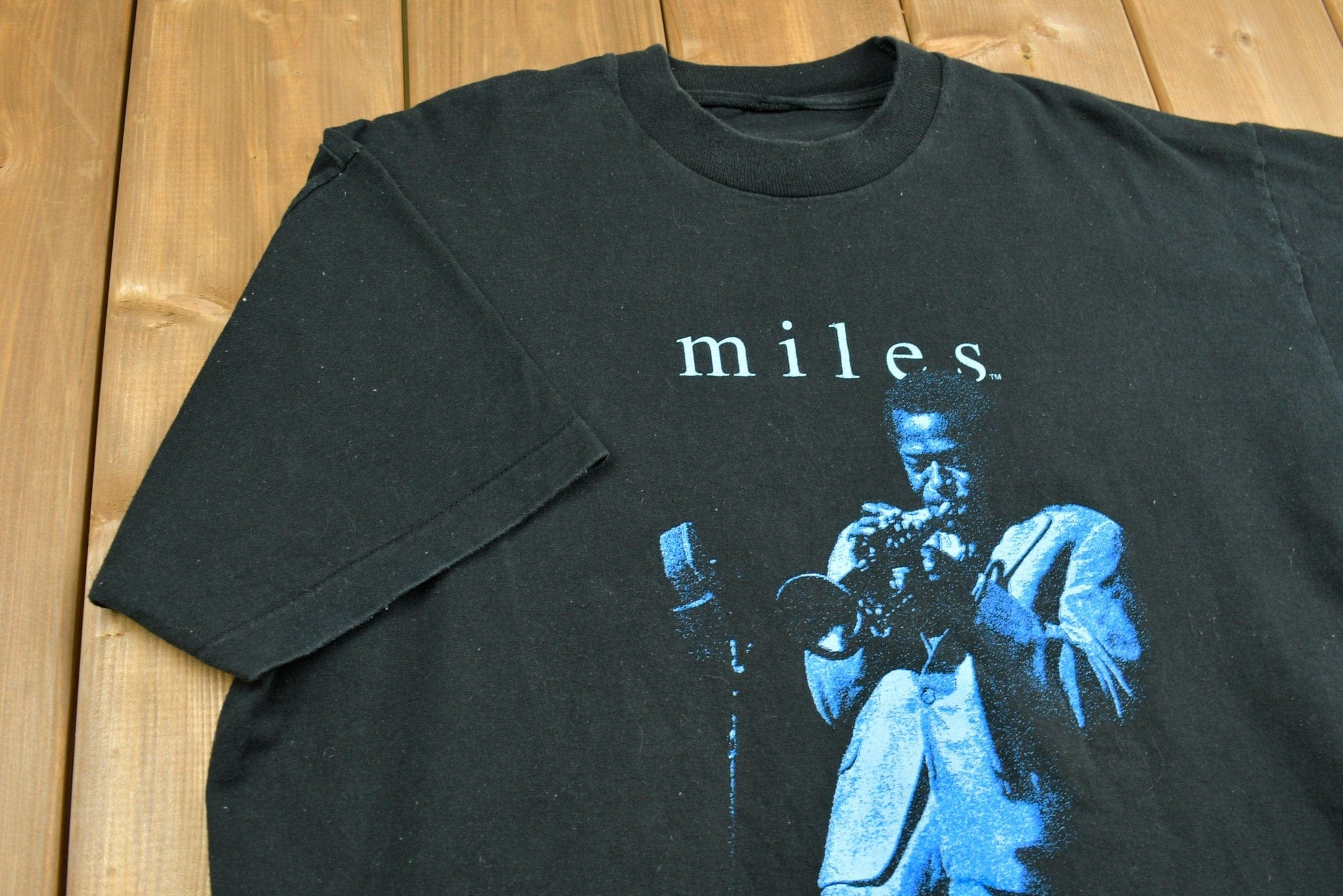 Vintage 1994 Miles Davis T-shirt Men's XL - Image 3