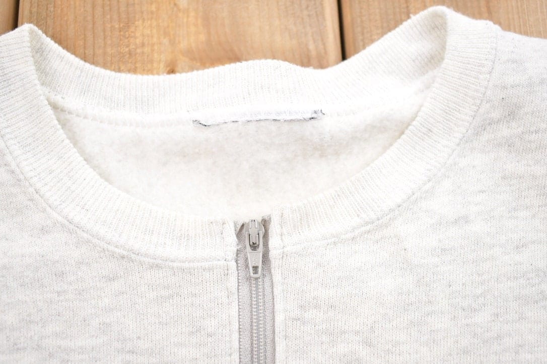 Vintage 1994 TGIF Grandma Quarter Zip Crewneck Sweater Men's Small - Image 3