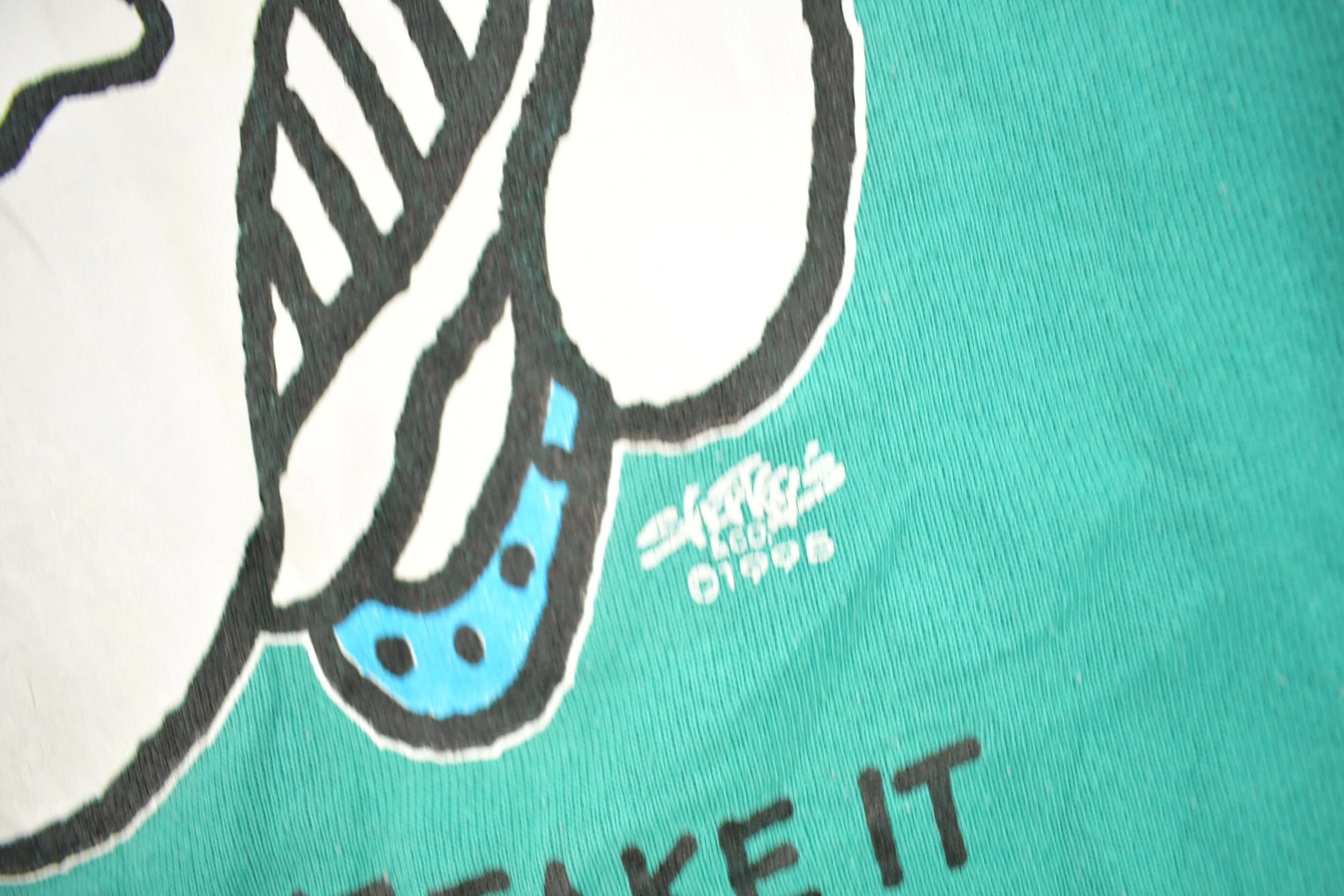 Vintage 1995 "I Can't Take It" Dog Graphic Crewneck Sweatshirt Men's XL - Image 4