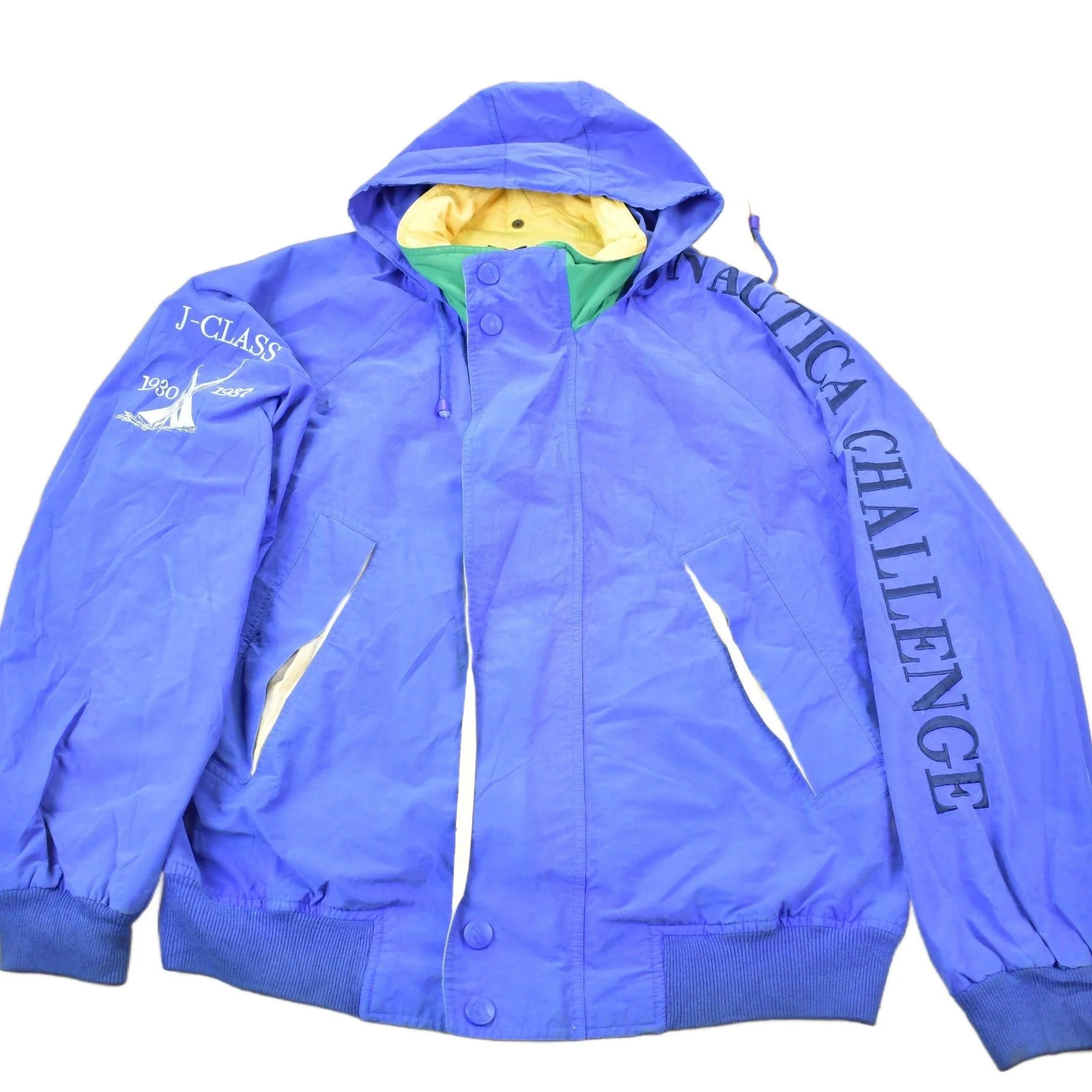 Vintage 1996 Nautica Challenge J-Class Blue Jacket Men's XL