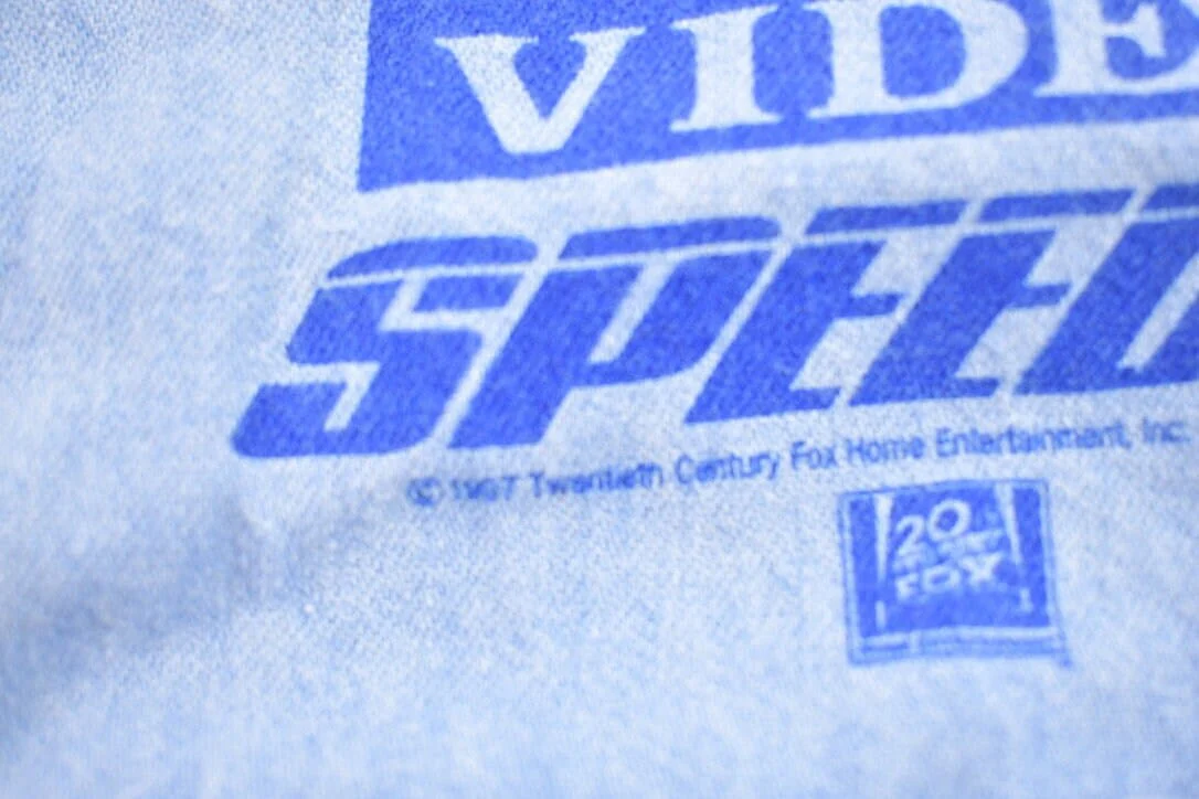 Vintage 1997 Speed 2 Box Seat Video Button Up Jean Shirt Men's 2XL - Image 5