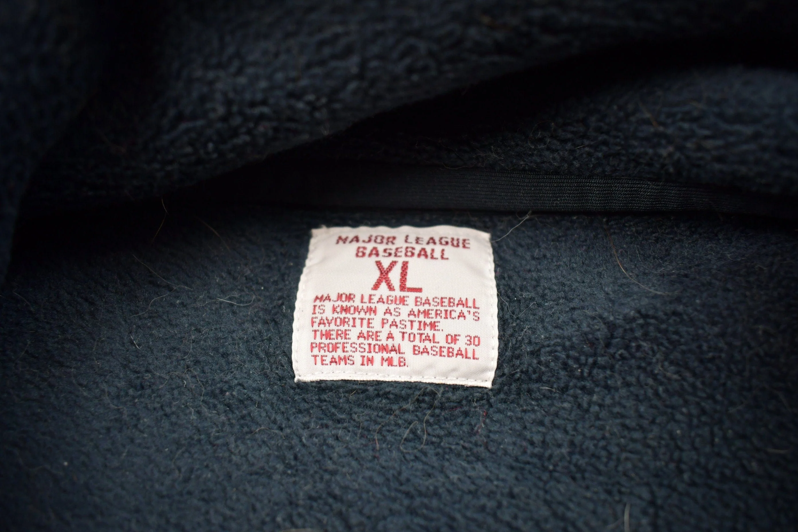 Vintage 1998 New Yankees MLB Heavy Weight Quarter Zip Fleece Sweater Men's XL - Image 5
