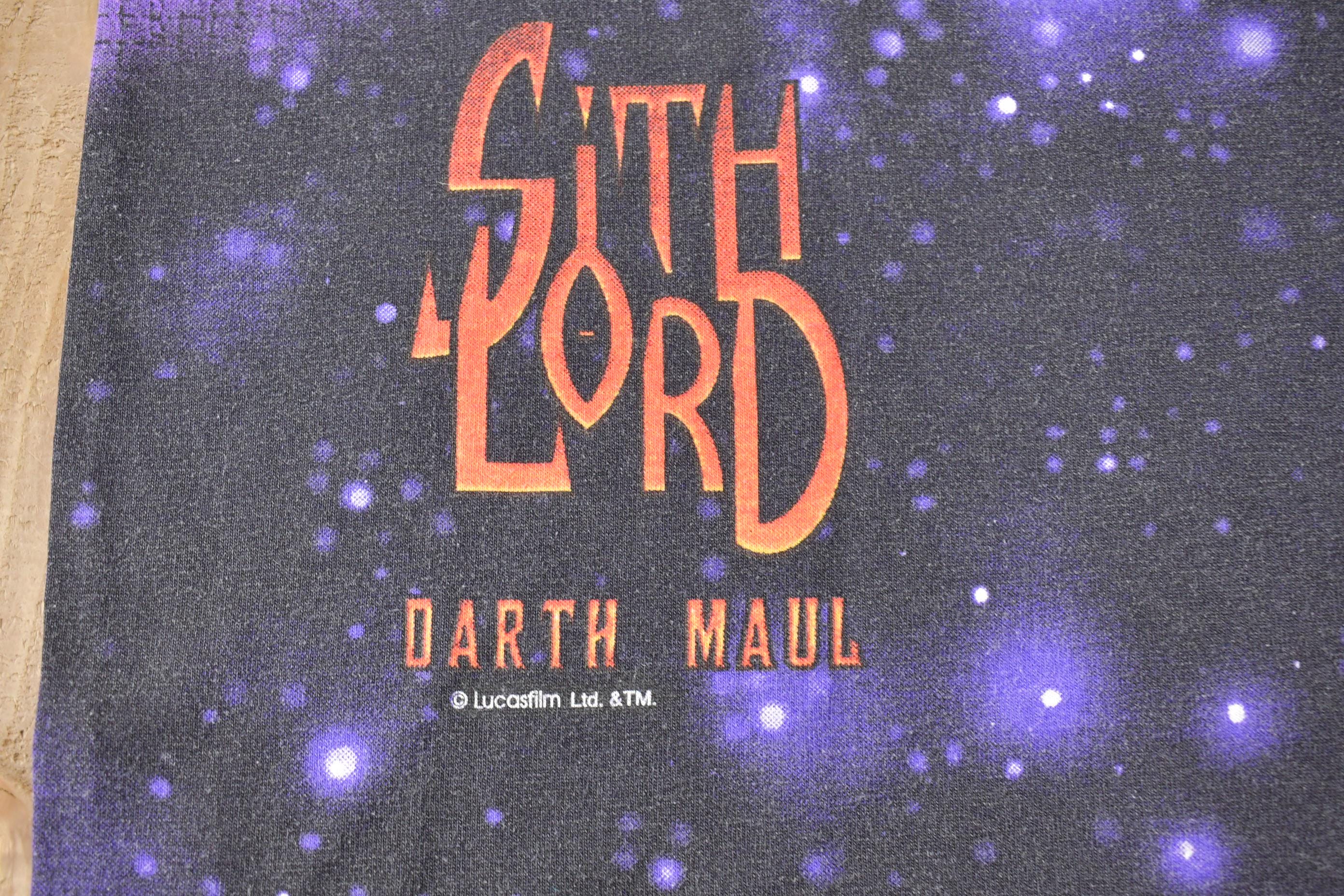 Vintage 1999 Darth Maul Sith Lord All Over Print Star Wars Episode 1 T-Shirt Men's Large - Image 4