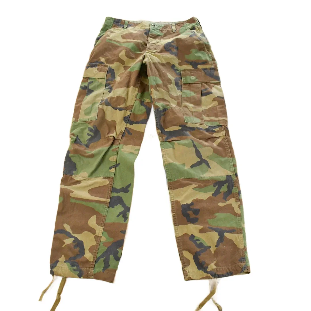 Vintage 2000s Army Military Woodland Camo Cargo Pants Men's Small