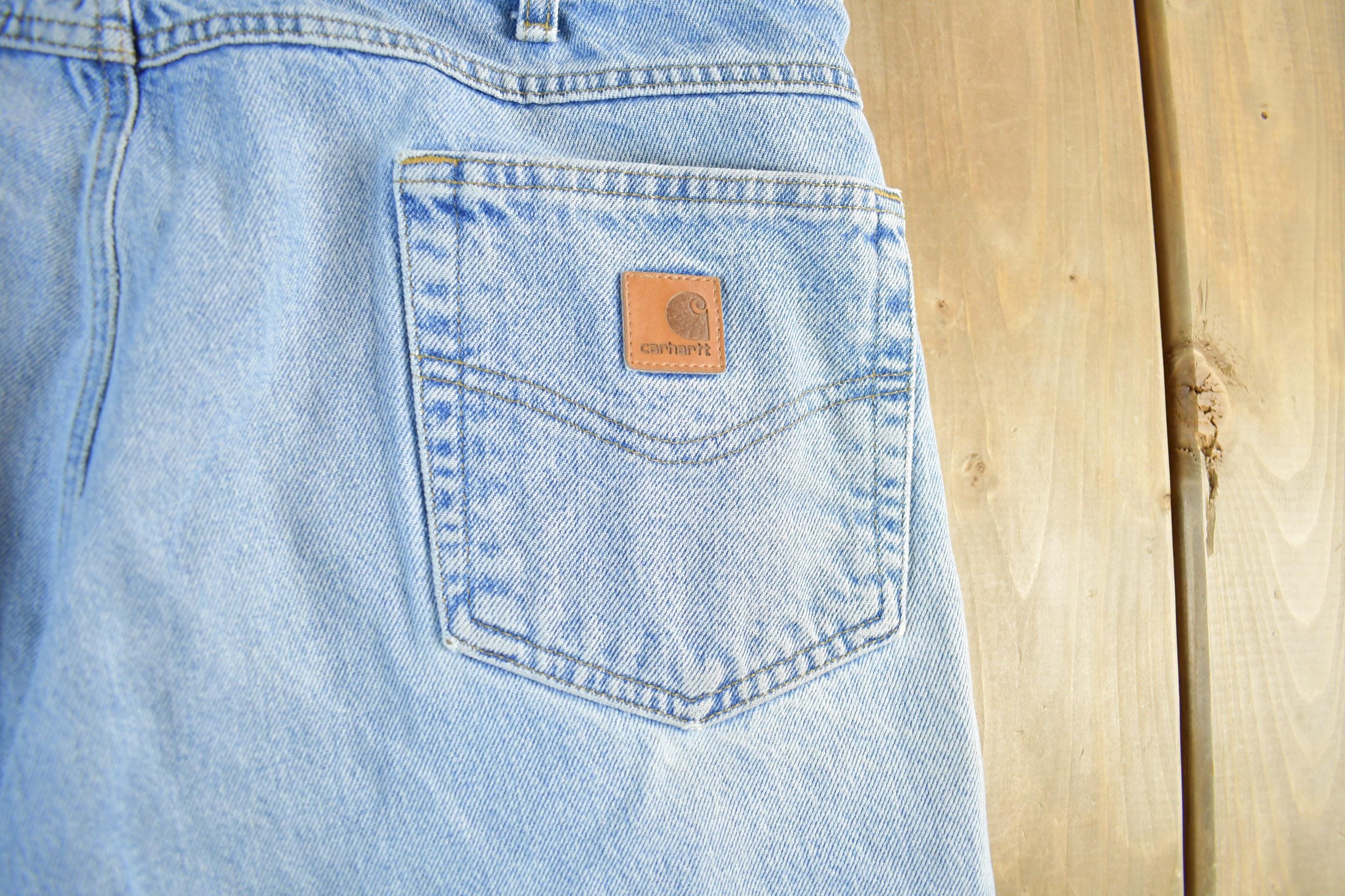 Vintage 2000s Carhartt Distressed Denim Shorts Men's 36 - Image 6