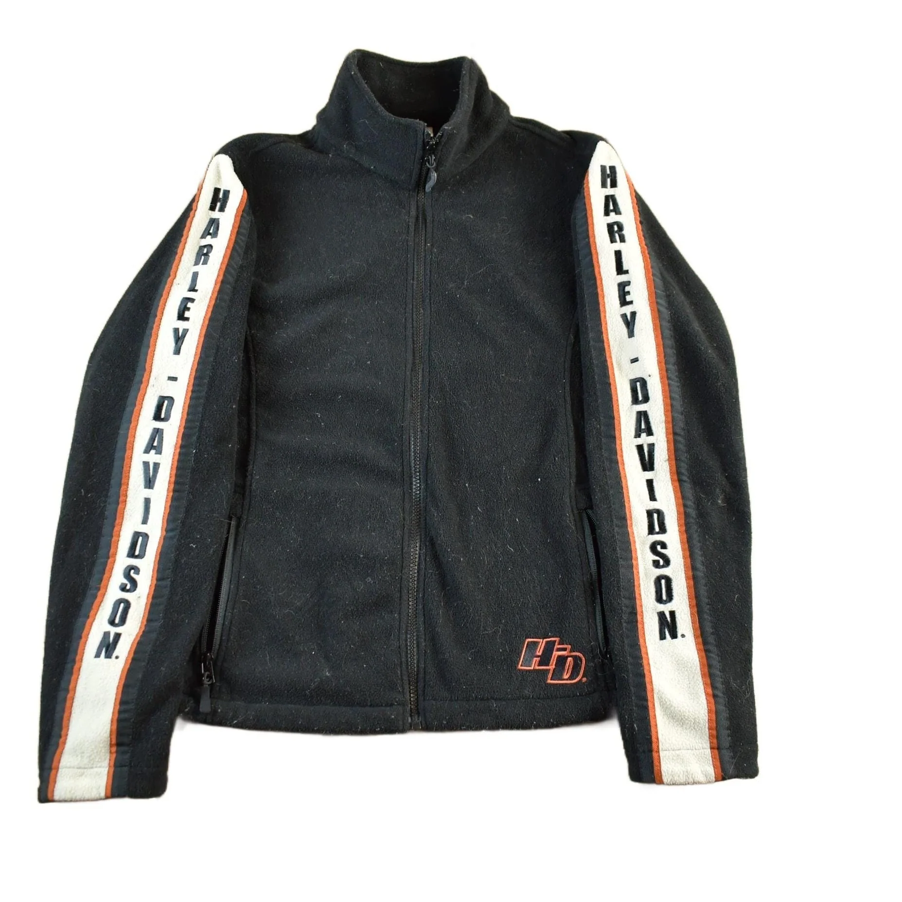Vintage 2000s Harley Davidson Embroidered Full Zip Fleece Sweater Women's Medium