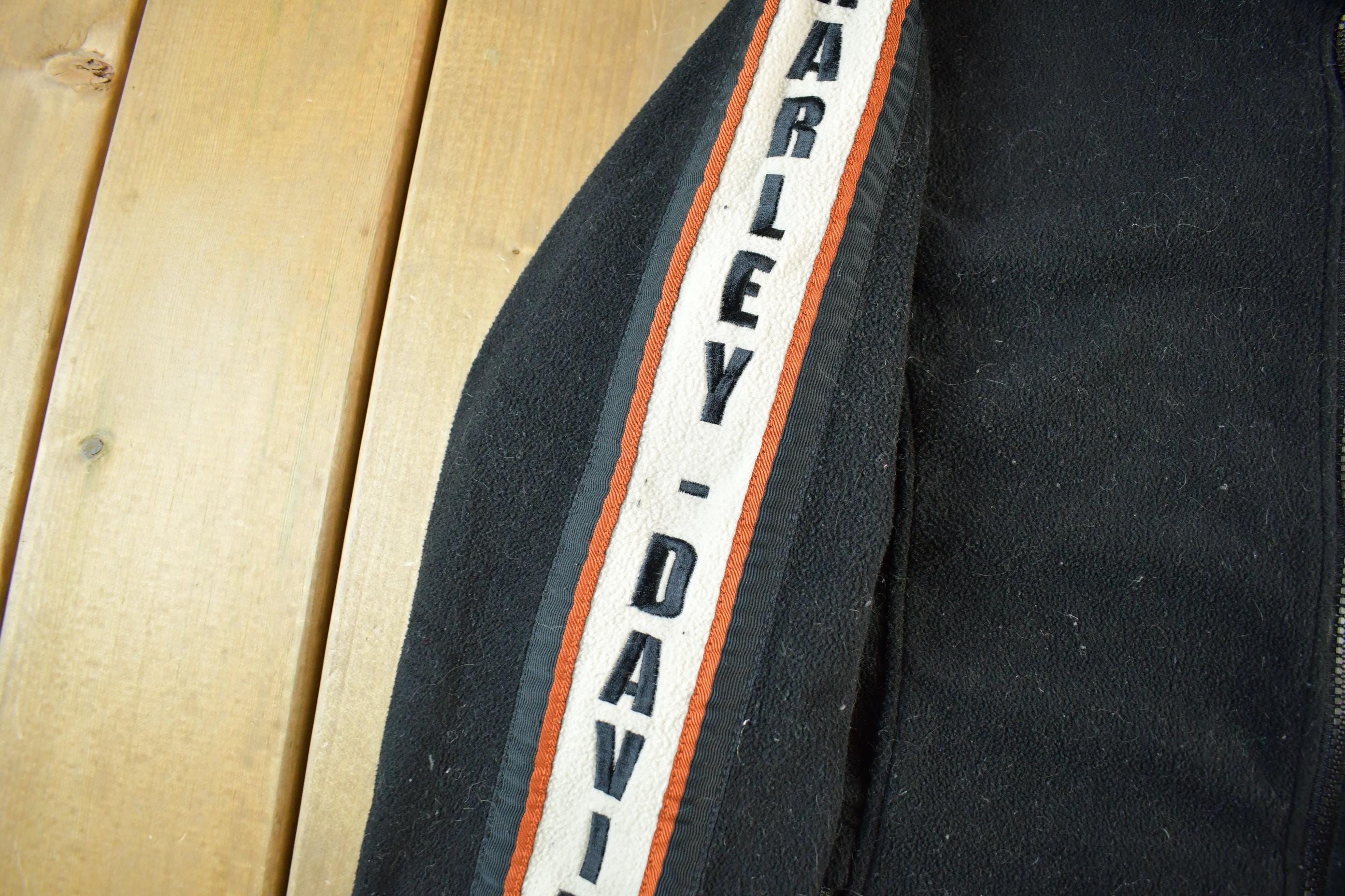Vintage 2000s Harley Davidson Embroidered Full Zip Fleece Sweater Women's Medium - Image 4