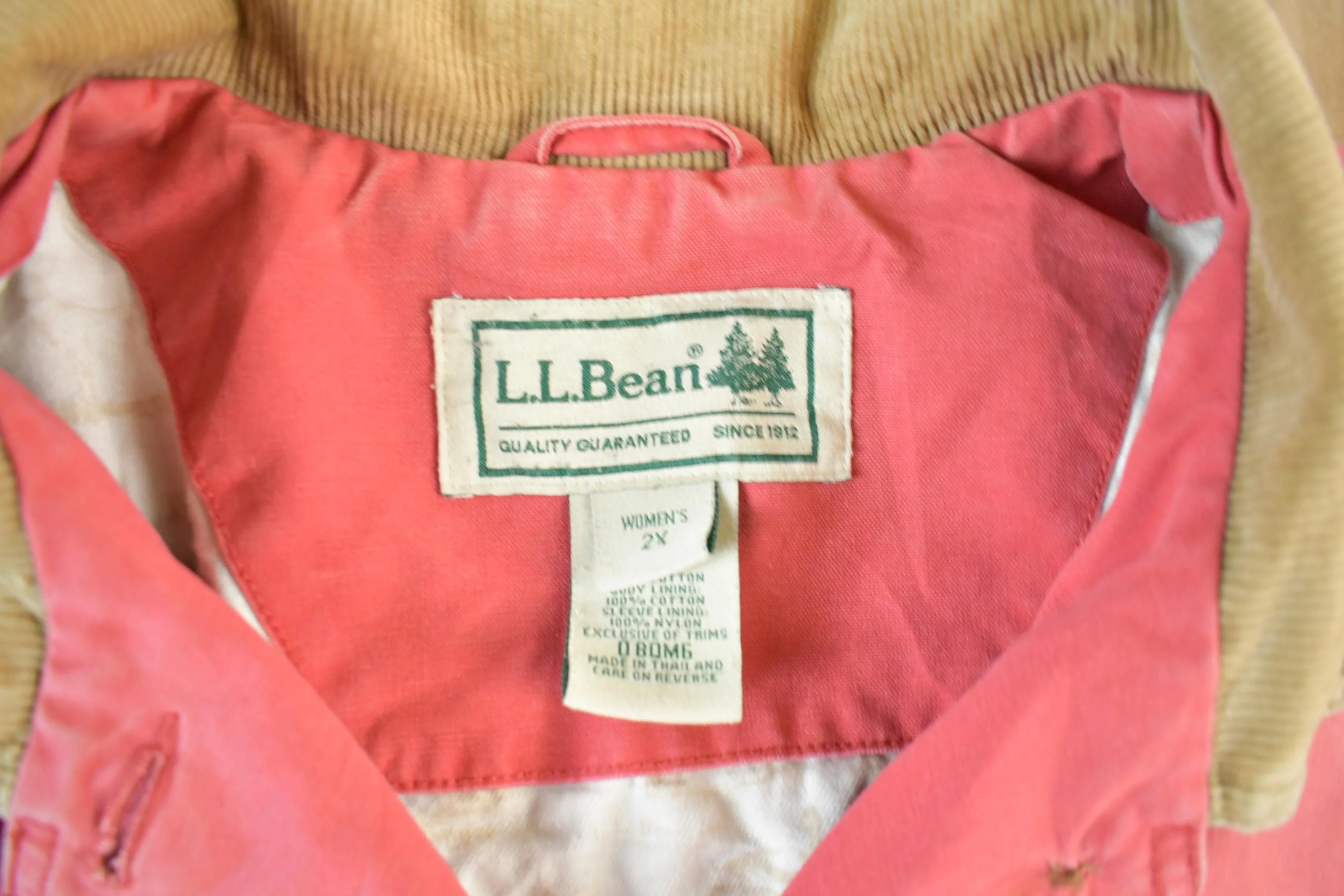 Vintage 2000s L.L. Bean Lined Barn Chore Coat Women's 2X - Image 5