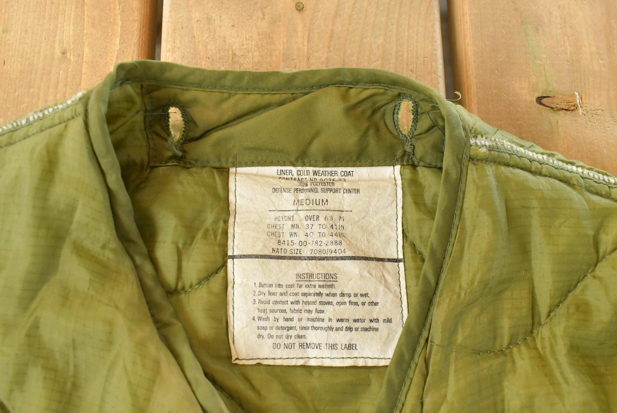 Vintage 2000s Military M65 OG 106 Liner Jacket Men's Medium - Image 5