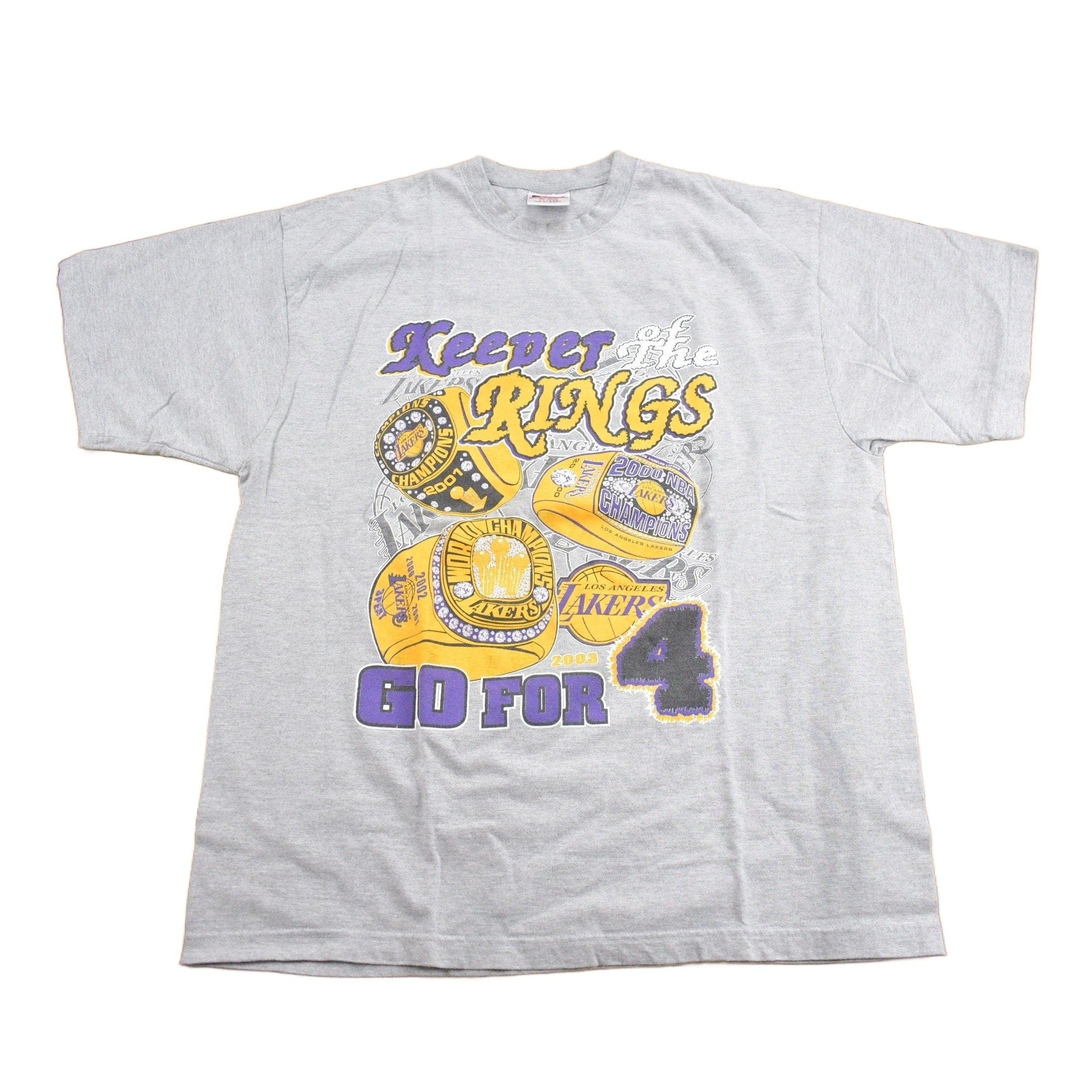 Vintage 2003 Los Angeles Lakers NBA Champs Graphic T-Shirt Men's XL