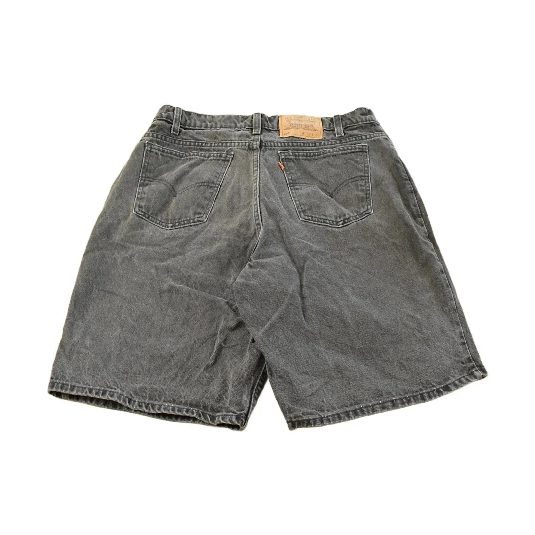 Vintage 90s Levi's 560 Denim Jean Shorts: Relaxed Fit, Orange Tab, Men's 34 - Image 2