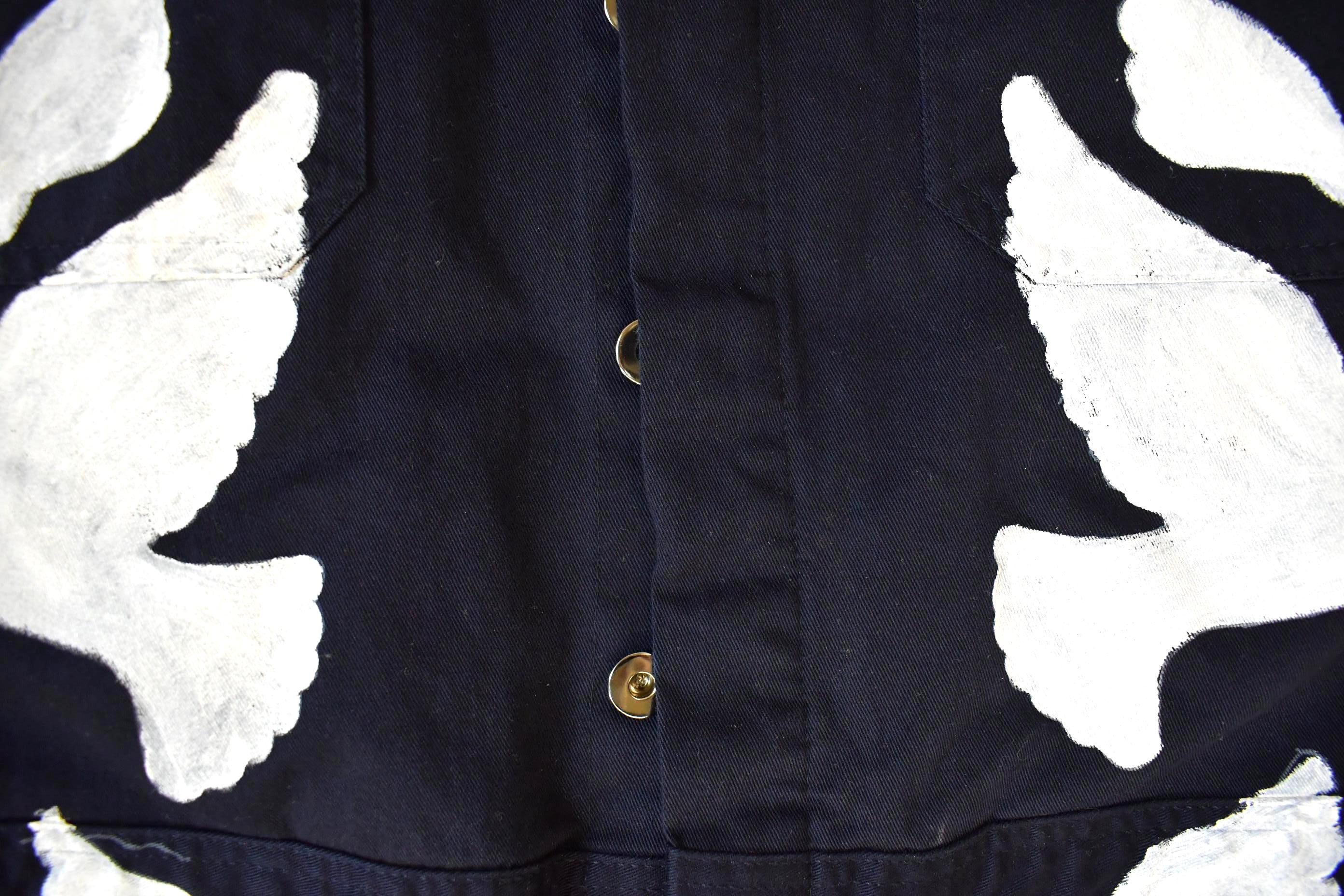 Vintage Custom Handmade Dove Peace Coveralls Jumpsuit Size 40T - Image 6