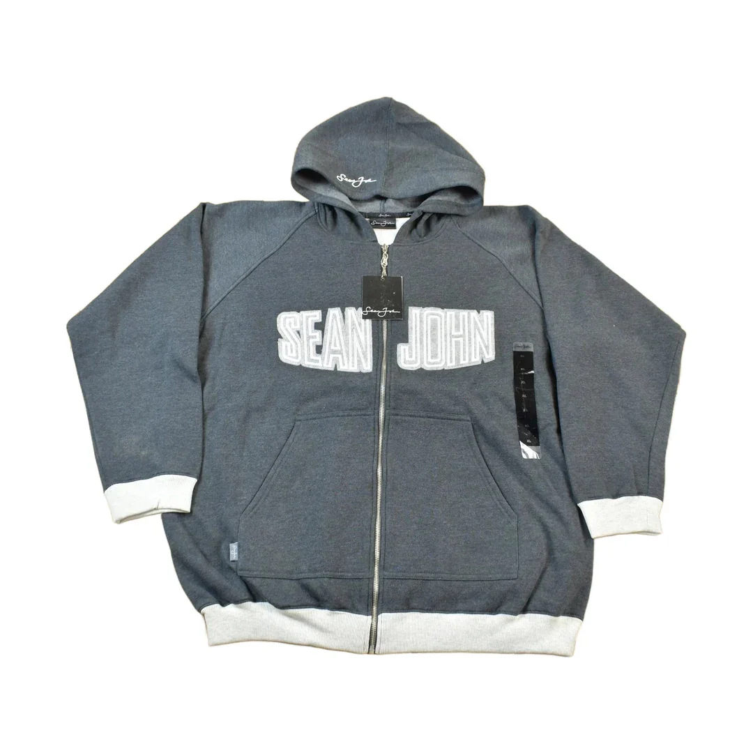 Vintage Deadstock Y2K Sean John Embroidered Hoodie & Pants Set Size XL - Image 2
