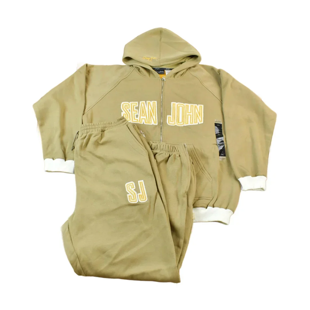 Vintage Deadstock Y2K Sean John Embroidered Hoodie & Pants Set Size XXL