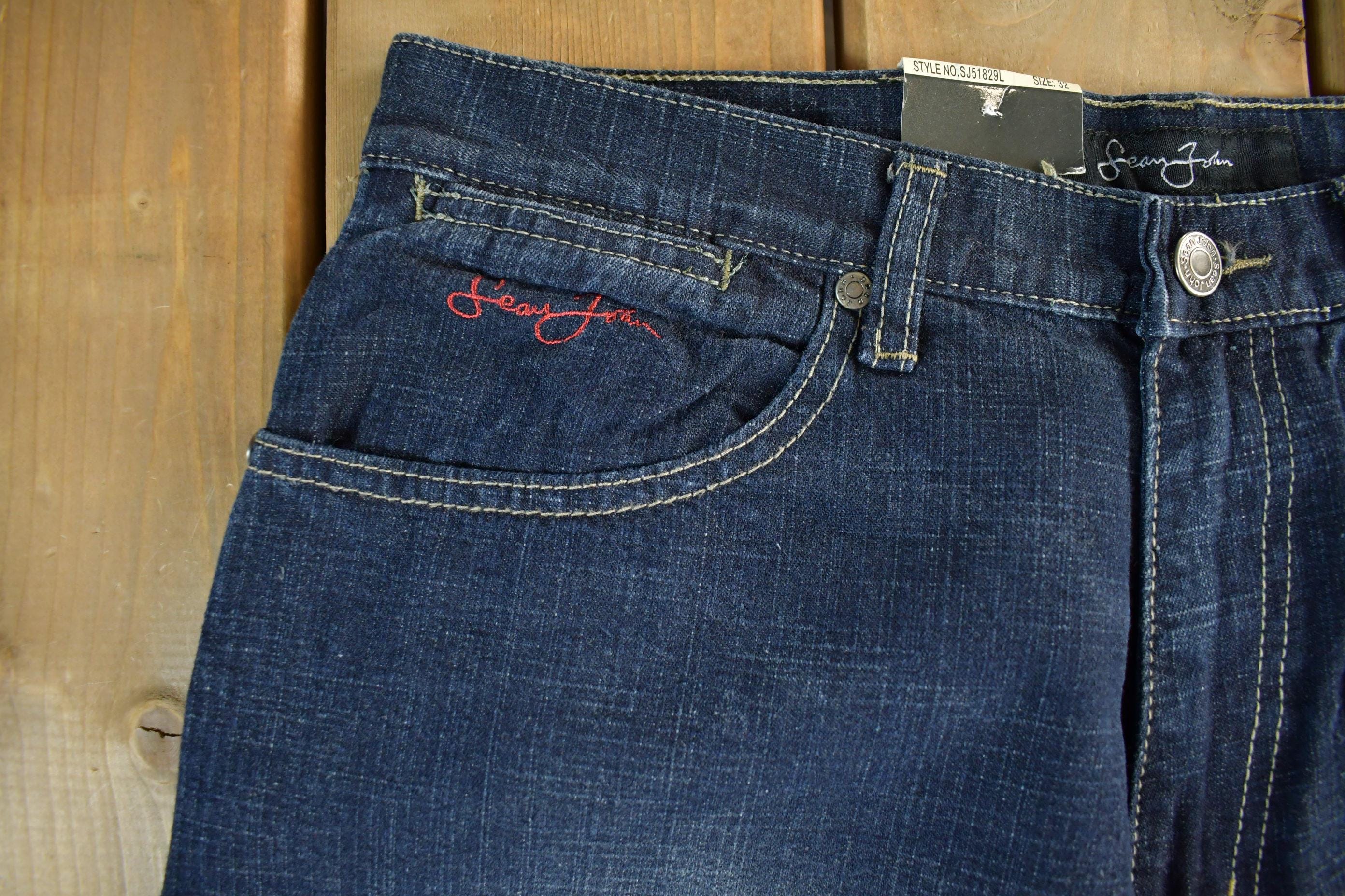 Vintage DEADSTOCK Y2K Sean John Hip Hop Denim Jeans Men's 32 x 33 - Image 4
