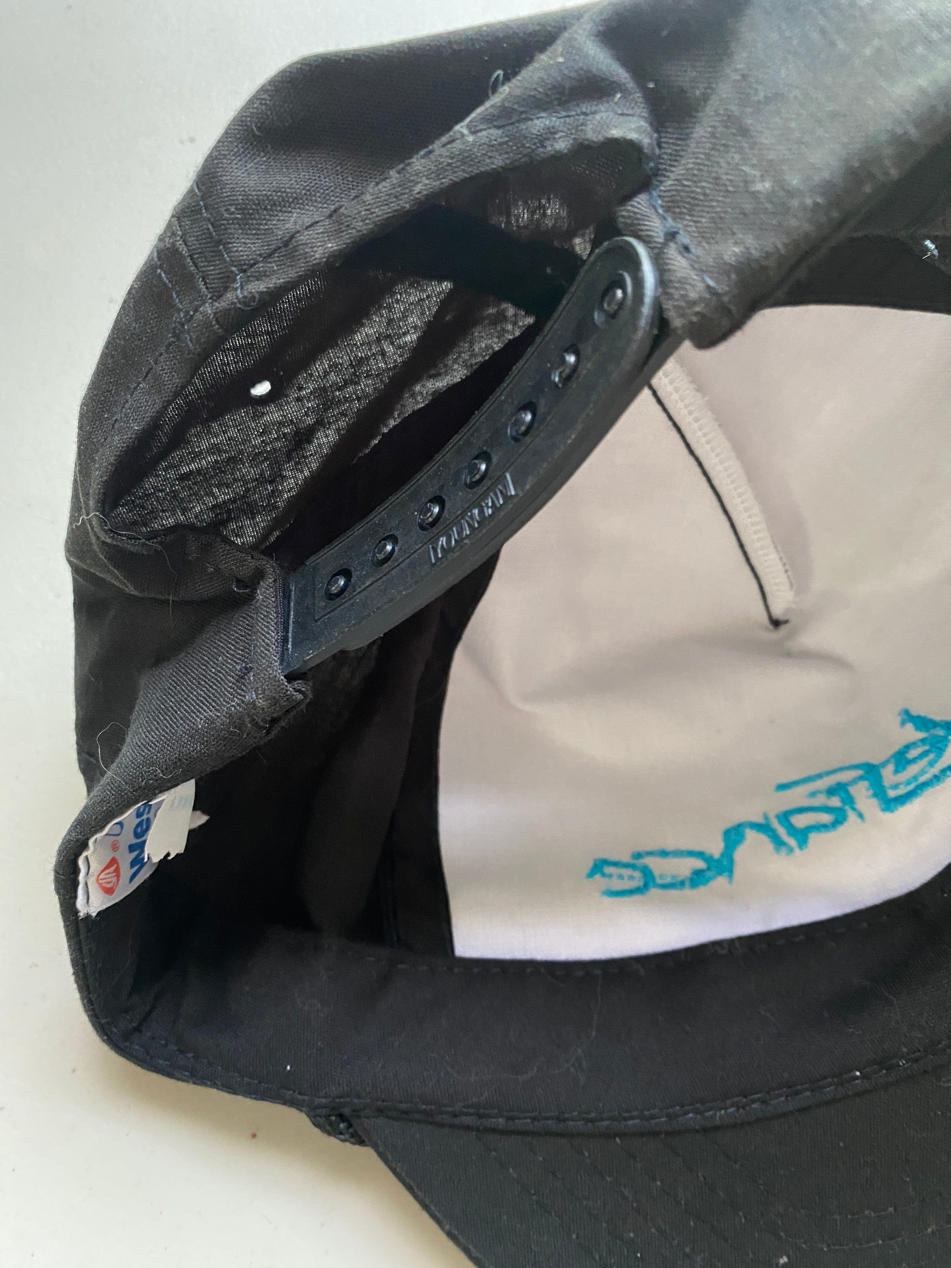 Vintage Defiance Hat Adult Black Snap Back - Image 3