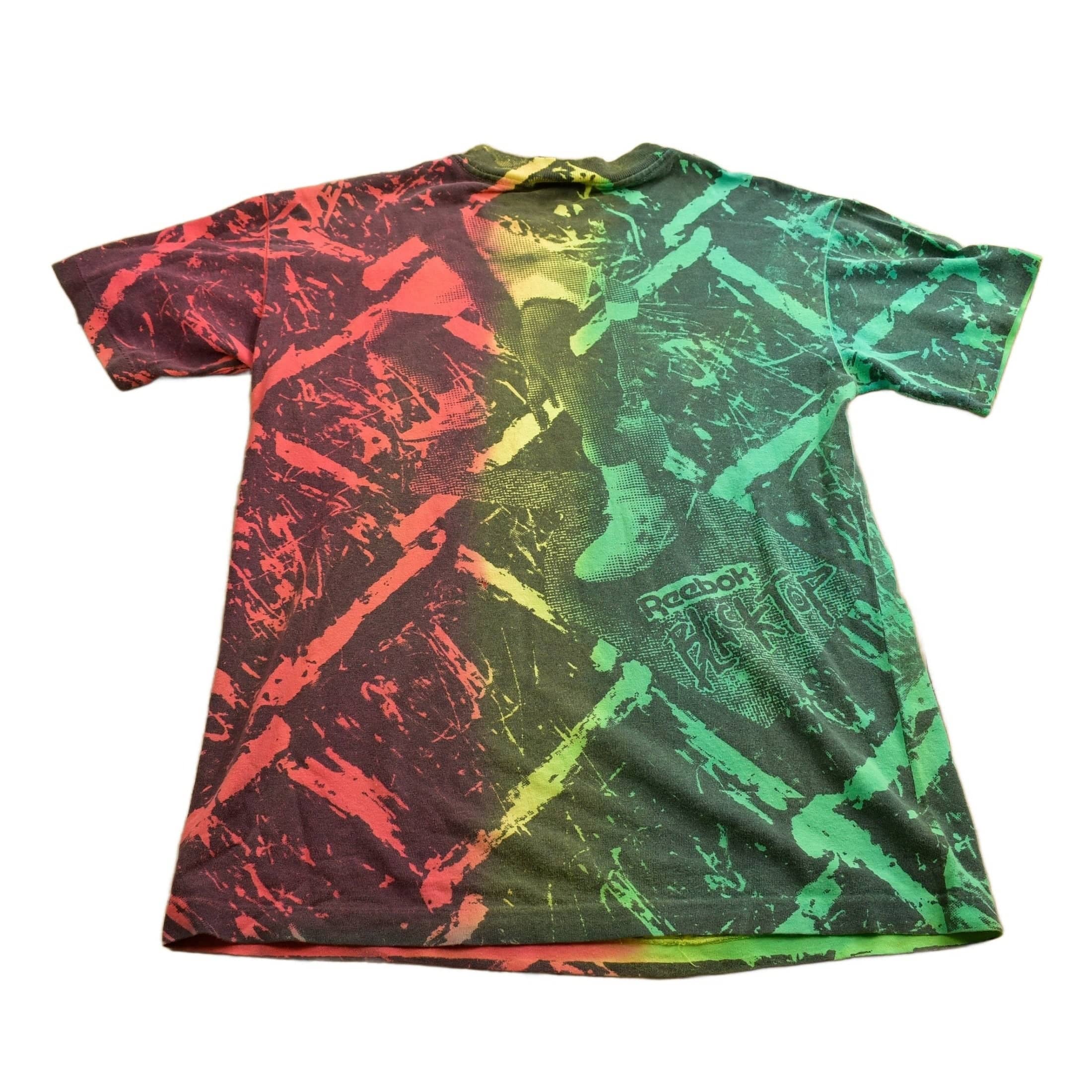 Vintage Early 1990s Reebok Black Top T-shirt Men's Medium - Image 2