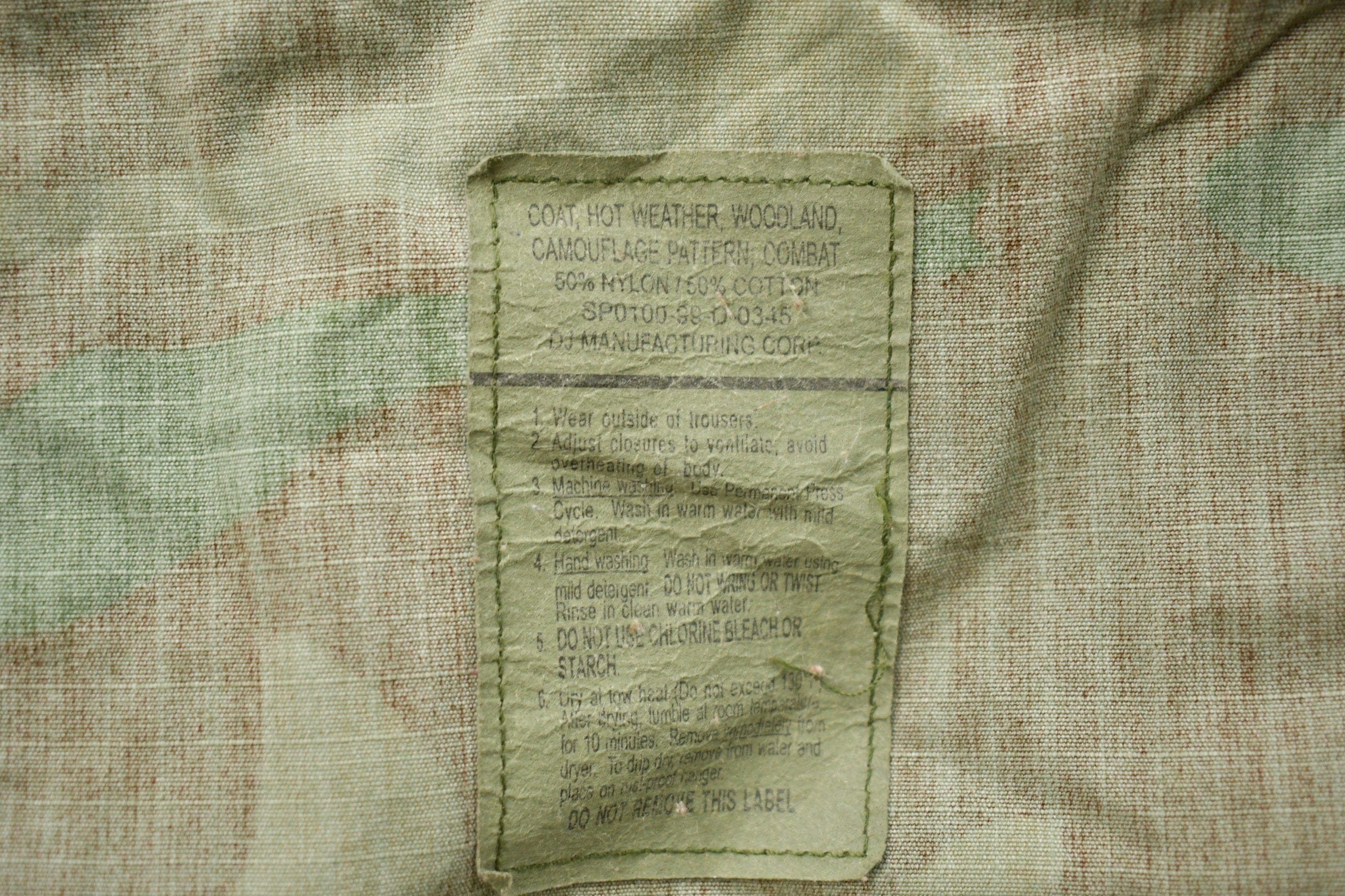 Vintage Military Button Up Shirt Men's M - Image 4