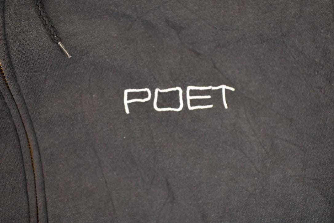 Vintage Y2K Distressed Carhartt Jim Poet Full Zip Hoodie Sweatshirt Men's L - Image 5