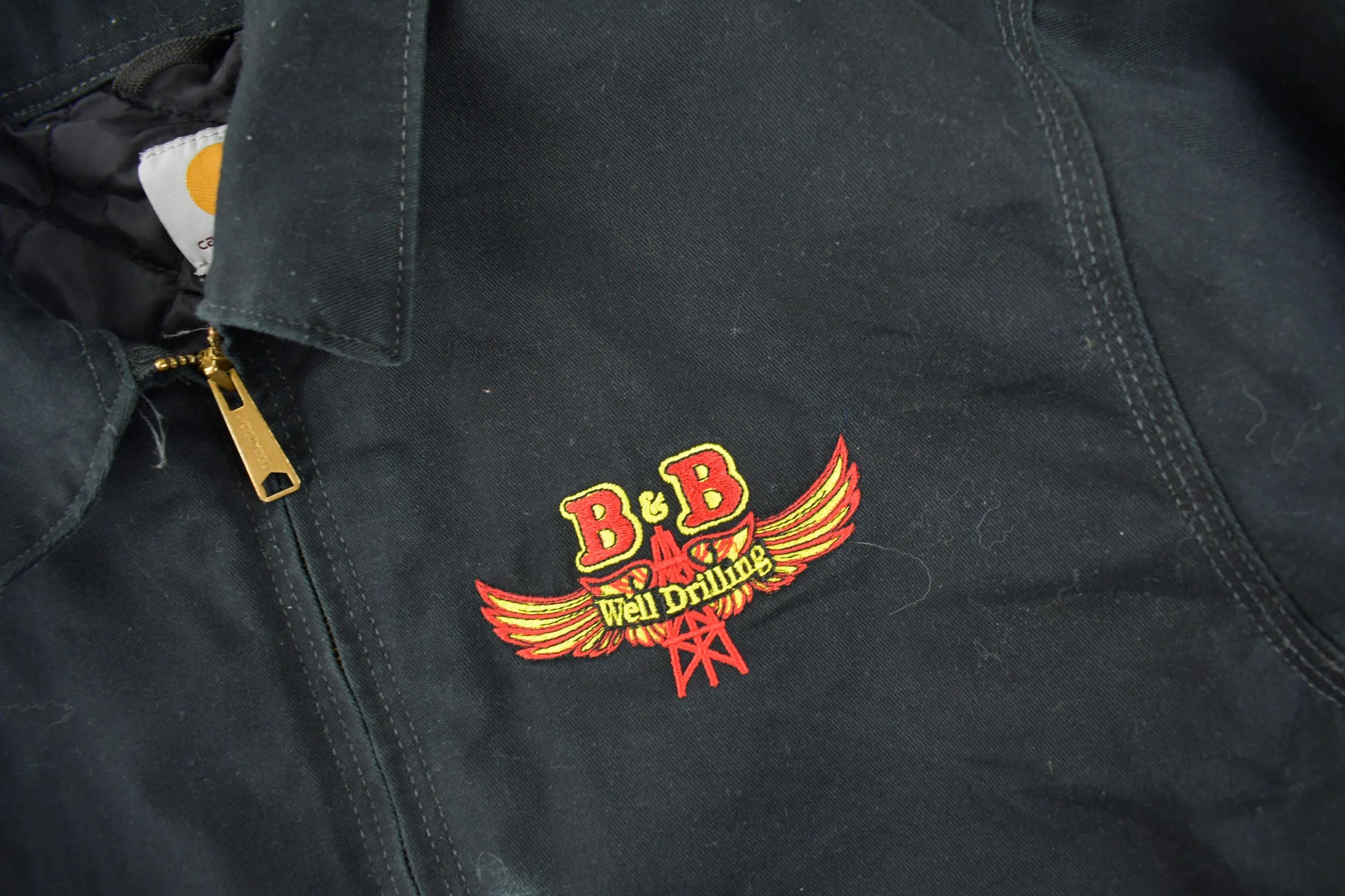 Vintage Y2K Embroidered Carhartt Detroit Jacket Size L - Image 4
