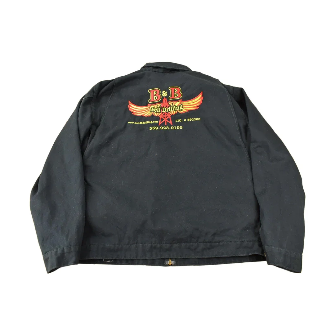 Vintage Y2K Embroidered Carhartt Detroit Jacket Size L Oil Drilling Company