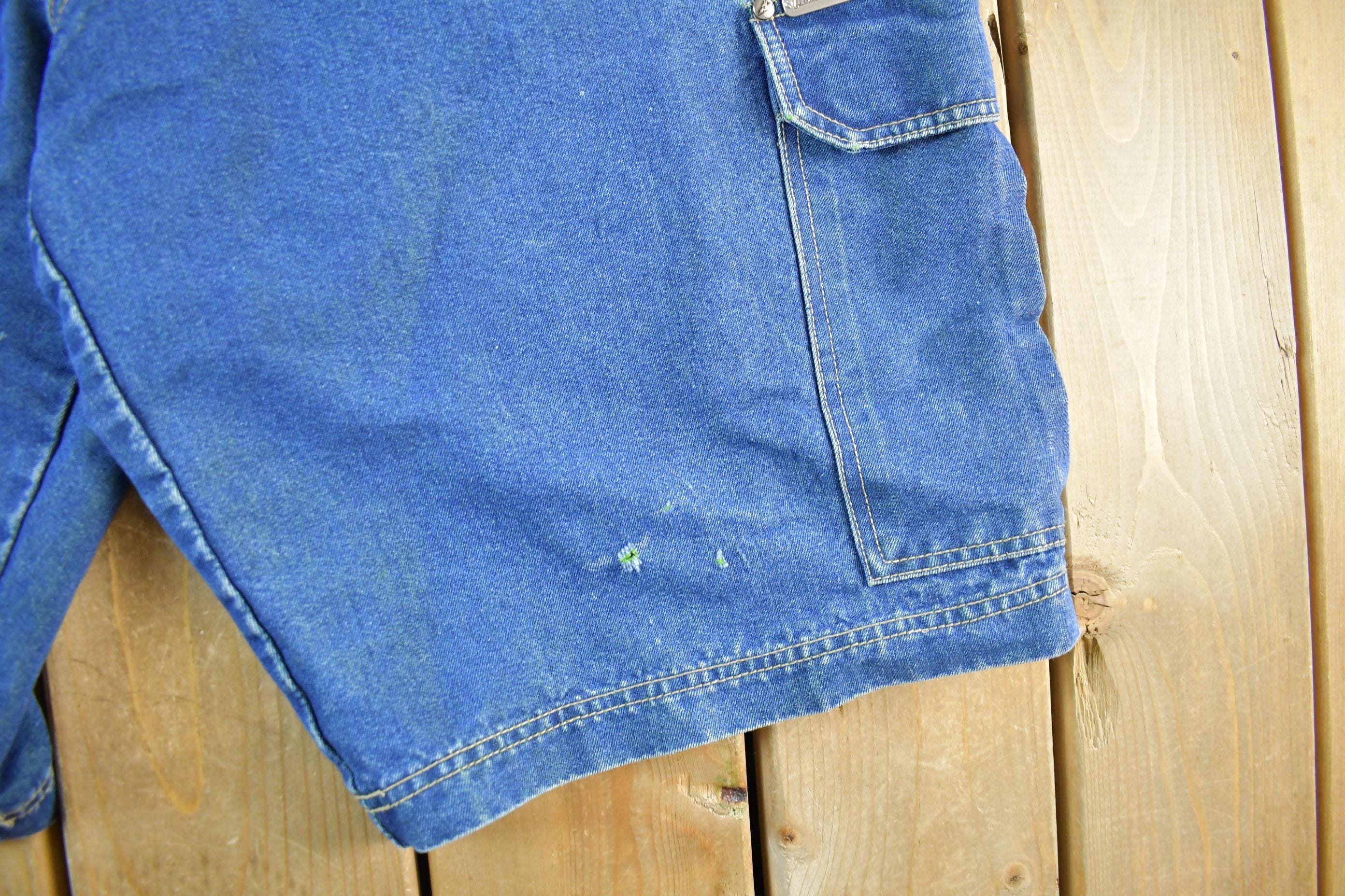 Vintage Y2K Johnny Blazer Denim Carpenter Shorts Men's XL 40 - Image 3