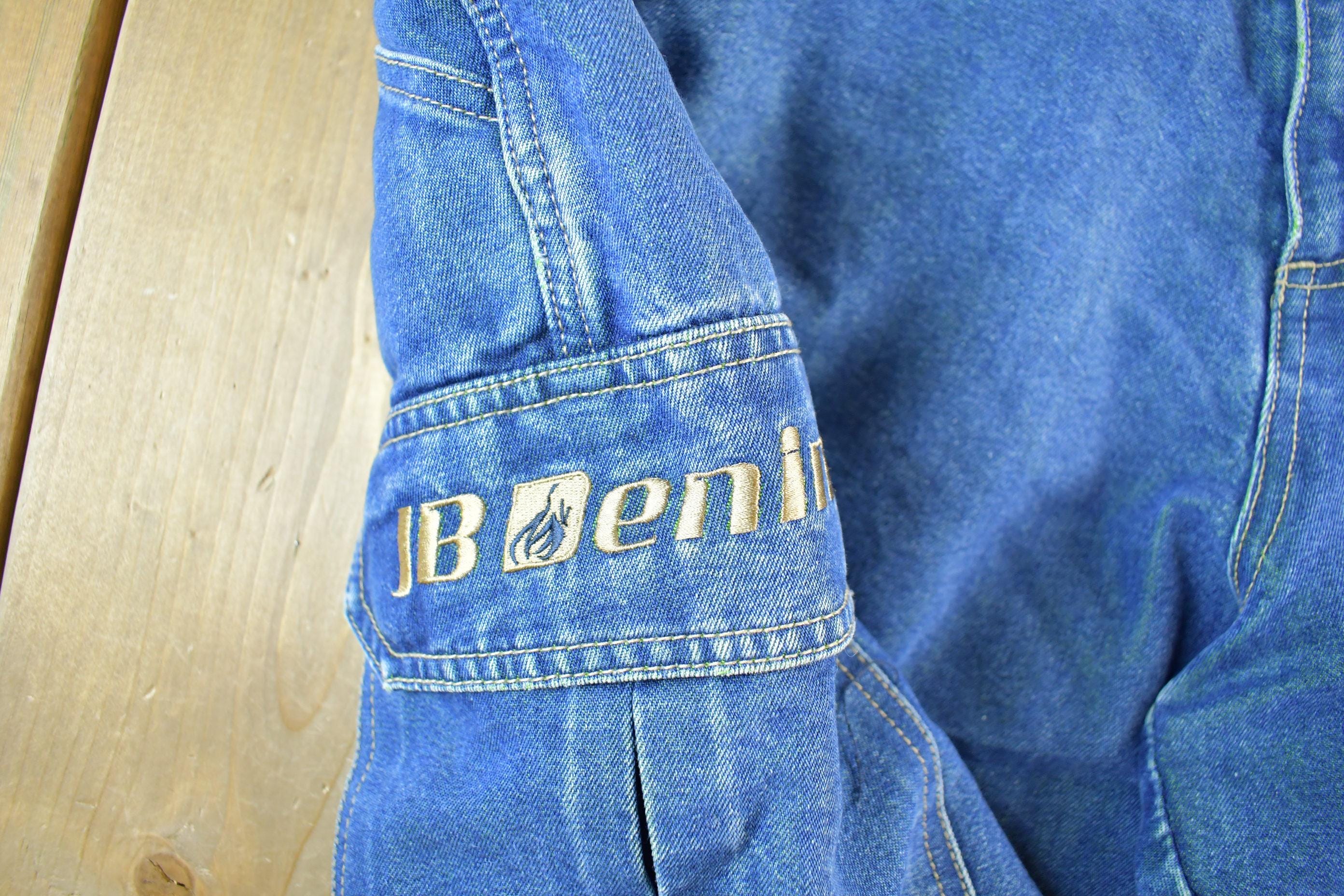 Vintage Y2K Johnny Blazer Denim Carpenter Shorts Men's XL 40 - Image 4