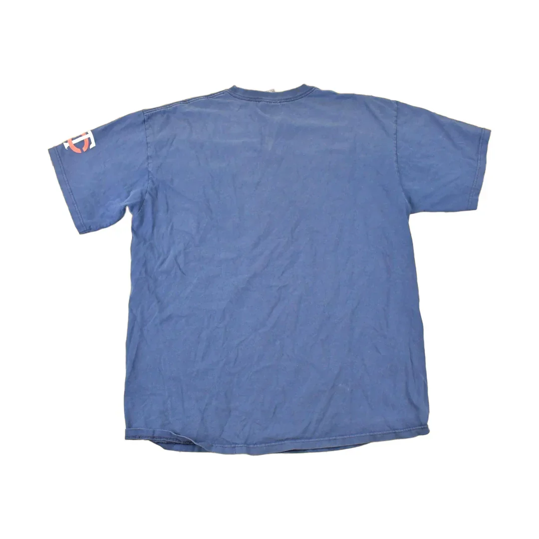 Vintage Y2K Nike Minnesota Twins Centre Scoosh MLB T-Shirt Men's XL - Image 2