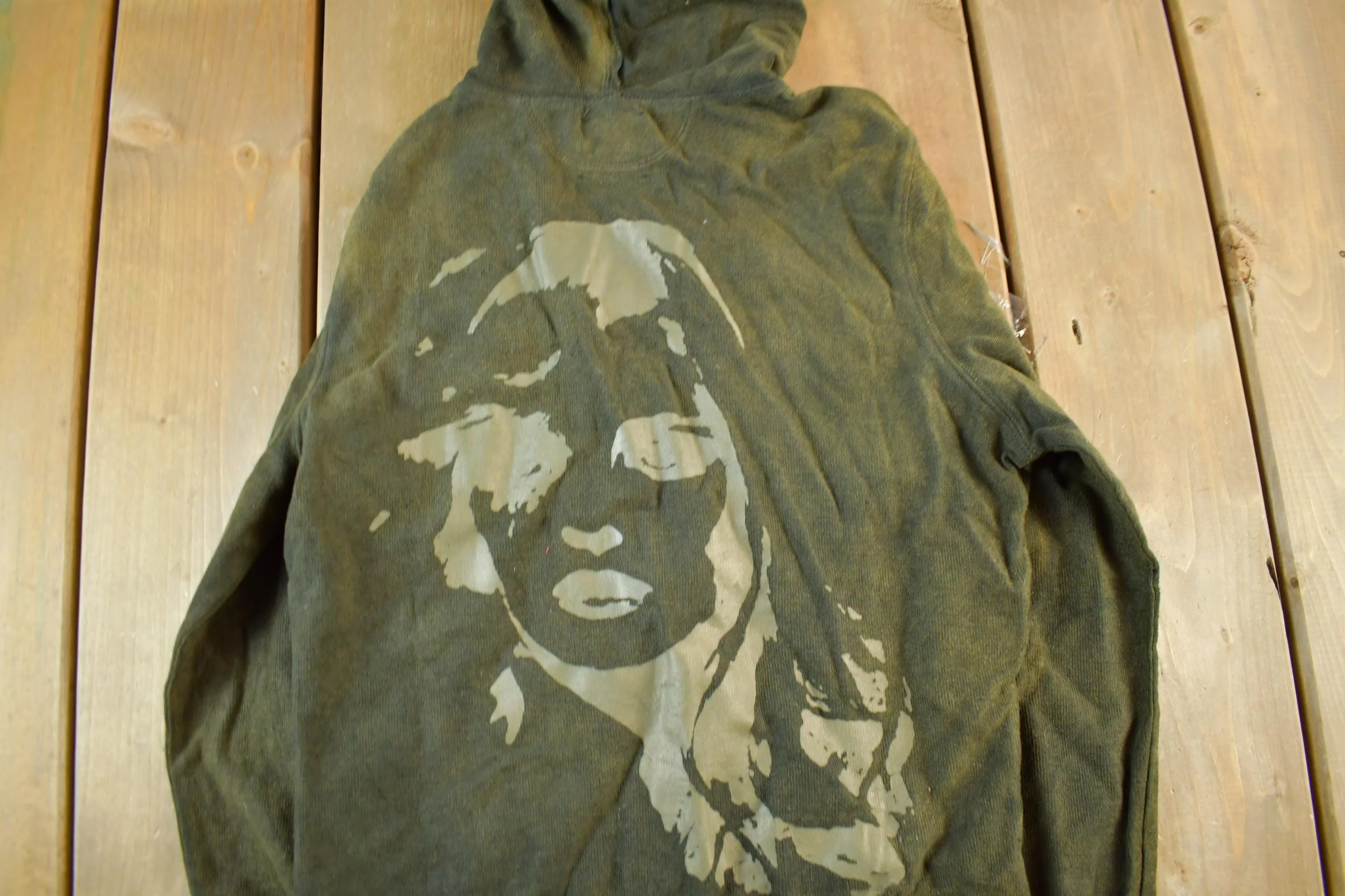 Vintage Y2K Overdyed Full Zip Hoodie Women's Small - Image 5