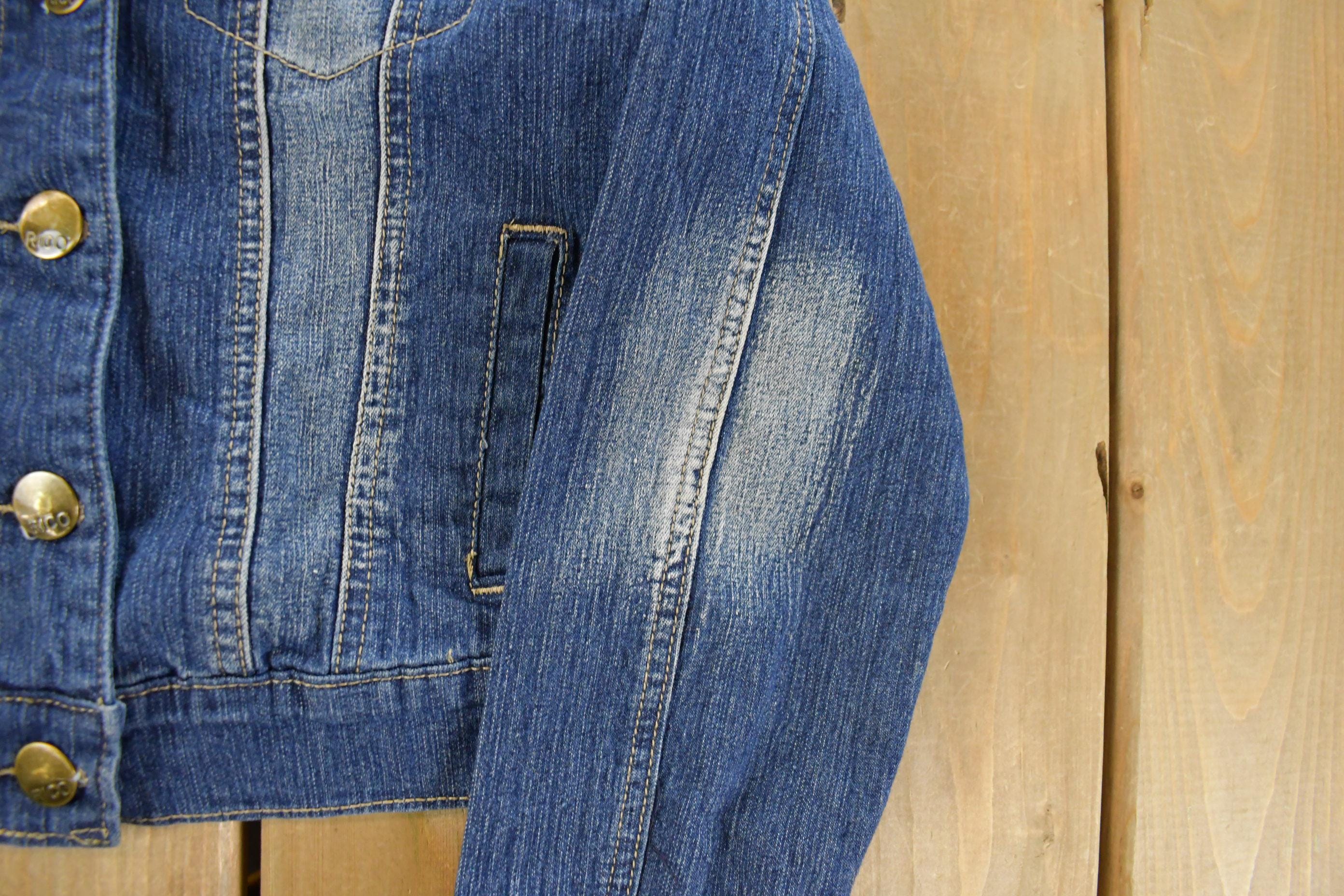 Vintage Y2K Rico Jeans Denim Trucker Jean Jacket Women's Small - Image 6